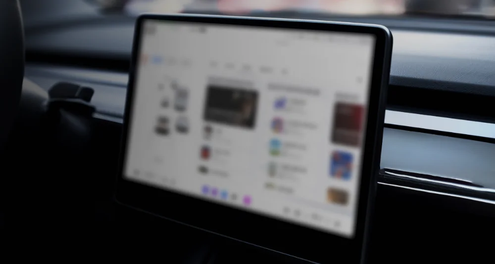 Curation infotainment screen